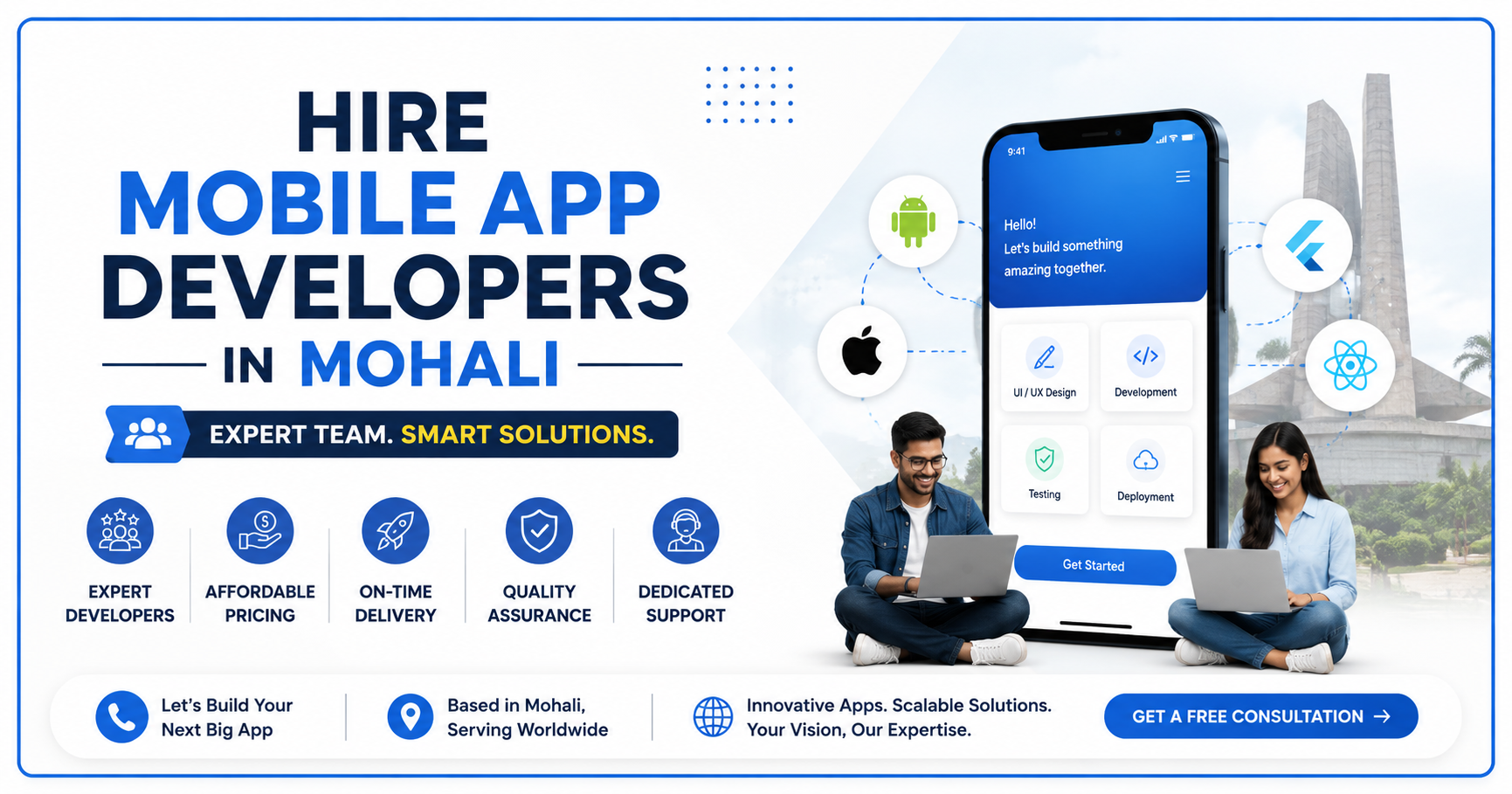 Hire Mobile App Developers in Mohali | Expert Team
